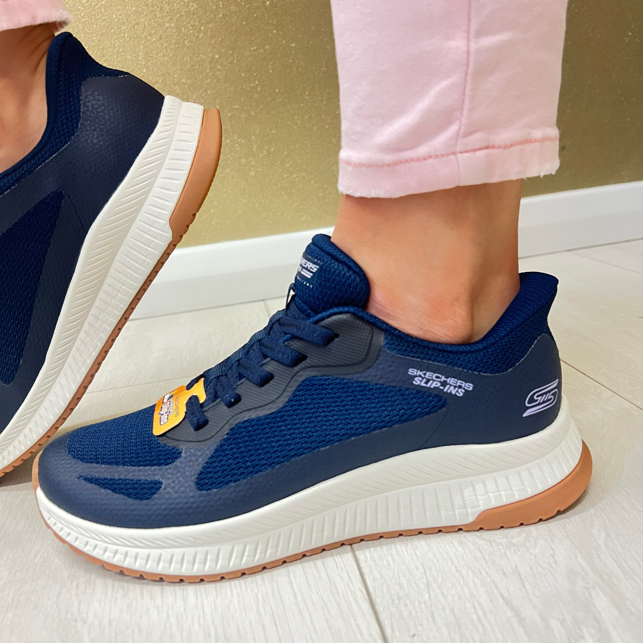 SKECHERS Slip-Ins ネイビー/ブルー Skechers Slip-ins: BOBS Sport Squad Chaos
