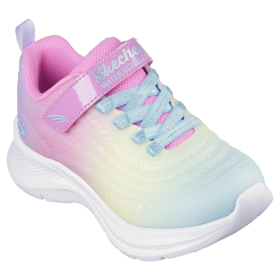 Skechers Kids Pink Multi TUFF TECH Velcro Trainer 303397L PKMT