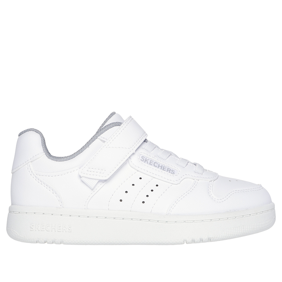 Skechers STREET Kids White Velcro Trainer – SM Shoes