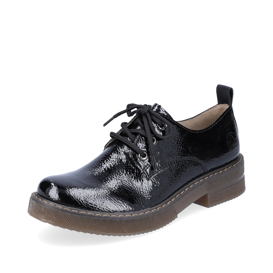Rieker black patent deals shoes